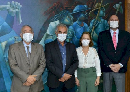Presidente do TRF3 recebe visita do governador de MS