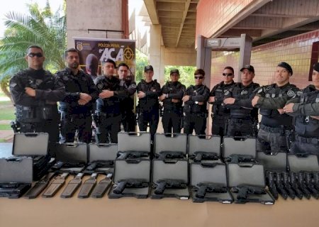 Sistema prisional de MS recebe armamentos, viaturas e terá construção de quatro presídios