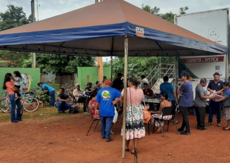 Carreta da Justiça atende público recorde na Aldeia Jaguapiru