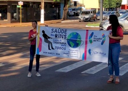 Dourados tem ação para conscientizar sobre a saúde renal