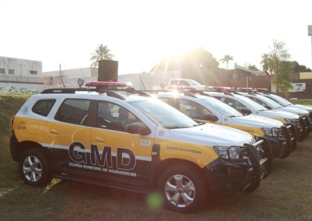 Guarda Municipal de Dourados recebe novas viaturas para Ronda Escolar
