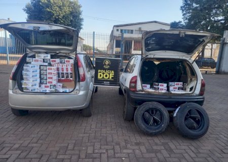 Veículos com produtos ilegais são apreendidos pelo DOF em Ponta Porã