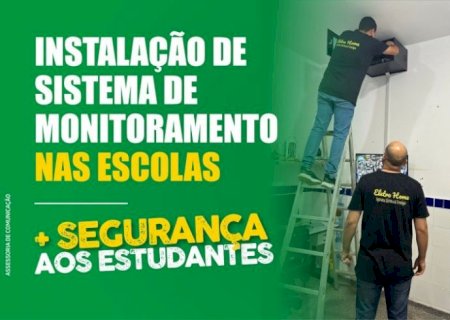 Escolas de Itaporã recebem câmeras de monitoramento interno e externo