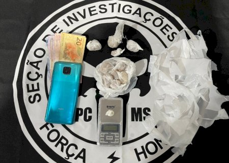 POLÍCIA CIVIL PRENDE EM FLAGRANTE AUTOR DE TRÁFICO DE DROGAS EM NOVA ANDRADINA