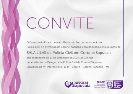 Polícia Civil inaugura 47ª Sala Lilás na próxima semana, em Coronel Sapucaia