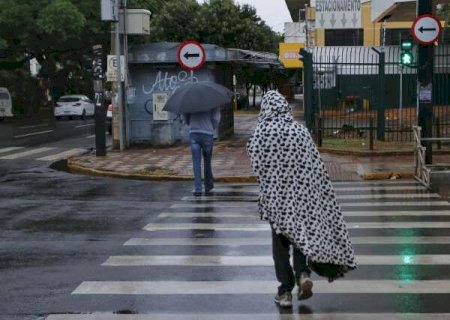 Inmet emite alerta de &ldquo;perigo&rdquo; para queda de at&eacute; 5&ordm;C durante a madrugada em MS
