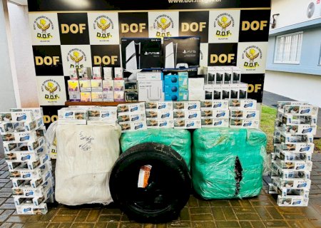 Veículo com produtos de contrabando e descaminho é apreendido pelo DOF em Maracaju