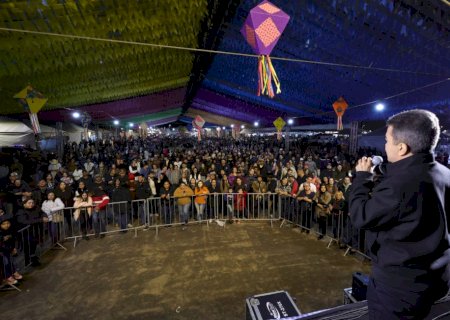 Na abertura da Festa Junina, Marçal destaca os esforços para levar lazer à população