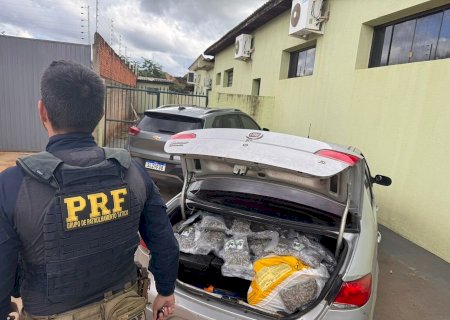 Casal é preso com carro carregado de maconha e skunk na MS-276, em Batayporã
