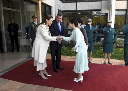 130 anos de relações diplomáticas: governador e princesa do Japão estreitam laços em visita a MS
