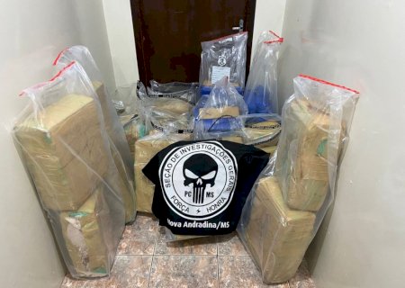 Polícia Civil apreende carga com mais de meia tonelada de maconha e prende homem em flagrante em Nova Andradina