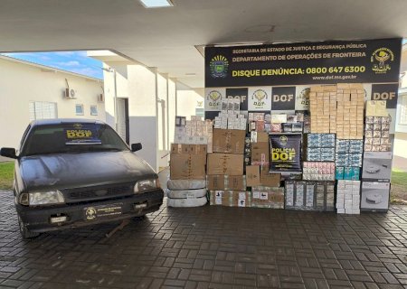 DOF apreende veículo com mais de R$ 200 mil em mercadoria ilegal em Dourados