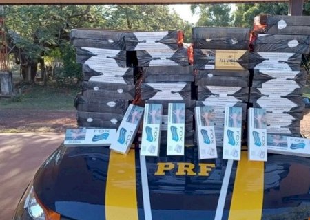 PRF apreende mais de 3 mil maços de cigarros contrabandeados