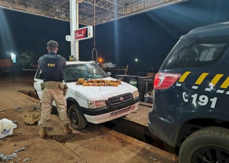PRF apreende 10,6kg de pasta base de cocaína em Maracaju (MS)