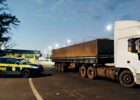 PRF recupera caminhão em Rio Brilhante (MS)