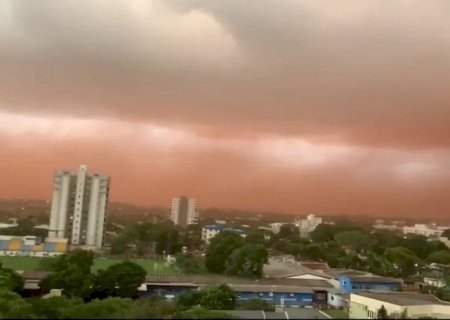 Inmet emite novo alerta de vendaval para Dourados nesta sexta-feira