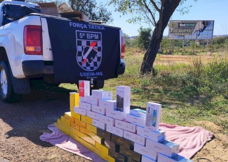 Polícia Militar apreende carga de celulares avaliada em mais de R$ 72 mil em Coxim