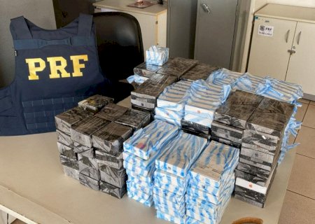 Homem é preso pela PRF em Dourados transportando R$ 1,7 milhão em iPhones