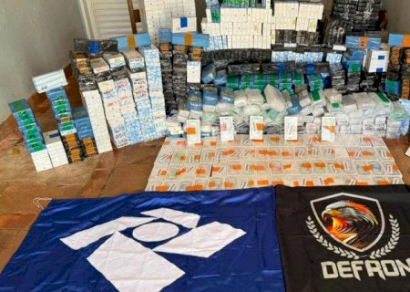 Receita Federal apreende R$ 12 milhões em mercadorias ilegais e drogas em Dourados e mais duas cidades