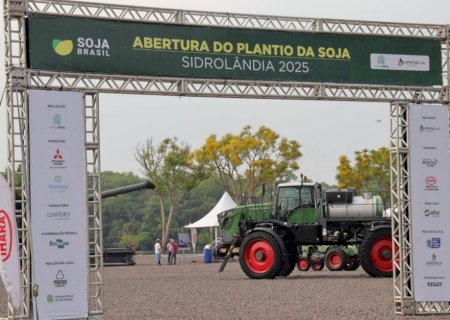Começa plantio da maior safra de soja de Mato Grosso do Sul com expectativa de colher 15 milhões de toneladas