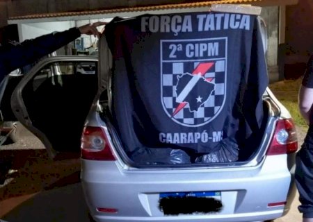 Polícia Militar apreende quase 30 kg de maconha e prende motorista na MS-156