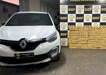 DOF apreende mais de 700 kg de maconha em carro roubado em área rural