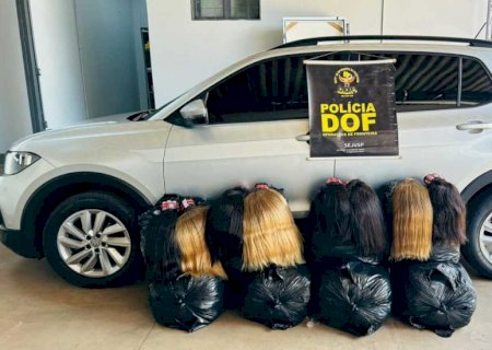 DOF apreende 257 kg de cabelo humano avaliados em mais de R$ 2,5 milhões