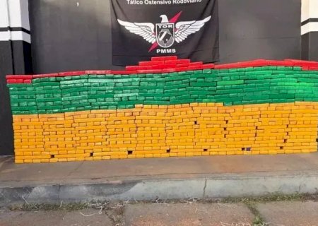 PMR apreende 558 quilos de drogas após perseguição na BR-163 em Caarapó