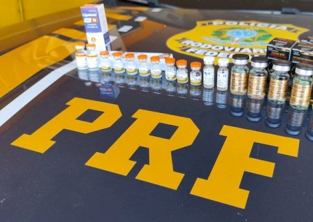 PRF apreende medicamentos em Água Clara (MS)
