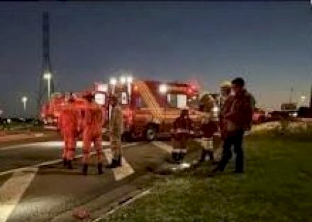 Cinco pessoas ficam feridas em acidente na BR-163, em Caarapó