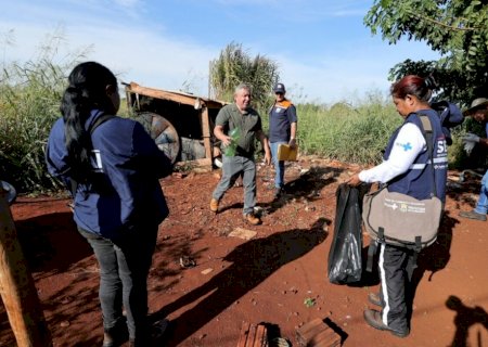 Prefeitura inicia mutirão de limpeza contra epidemia de Chikungunya nas aldeias