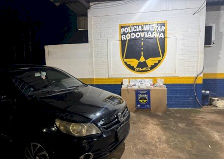 Homem é preso com R$ 230 mil em emagrecedores na fronteira com o Paraguai