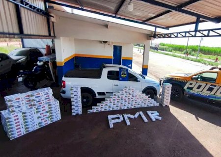 62 kg de cocaína são apreendidos em caminhonete na MS-164; droga estava escondida em estepe e tanque