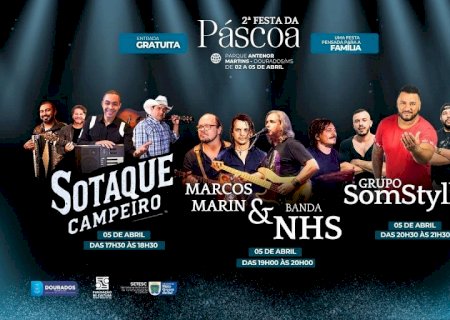 Festa da Páscoa chega no último dia com sorteio de ovos de chocolate e shows