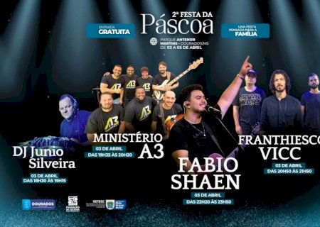 Sexta-feira Santa terá programação gospel e atrações para crianças na 2ª Festa da Páscoa