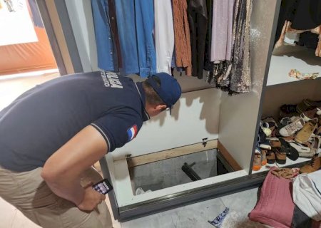 Traficante foge por túnel secreto e escapa da polícia no Paraguai