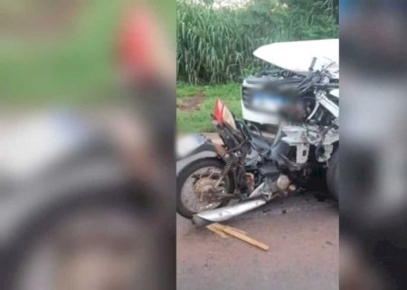 Motociclista morre durante colisão frontal com caminhonete na BR-163 em Caarapó