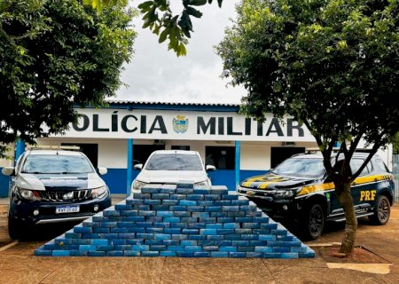 PRF e PM apreendem 1,5 tonelada de maconha em Eldorado