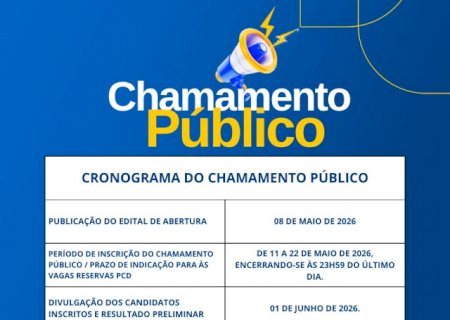 Prefeitura de Maracaju abre Chamamento Público com vagas para educação e quadro geral do município