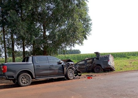 Viatura capota após ser atingida por Ranger e 4 policiais do DOF ficam feridos na MS-379