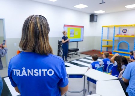 Prefeitura de Maracaju intensifica ações do Maio Amarelo com palestras educativas nas escolas de Maracaju.