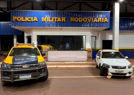 Polícia apreende 1.750 pacotes de cigarros após perseguição na MS-276