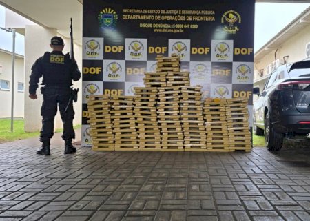 DOF apreende mais de 350 quilos de maconha em estacionamento de shopping em Dourados