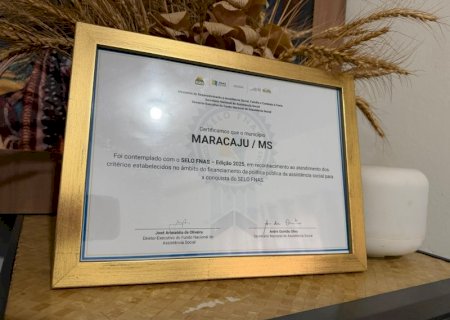 Maracaju conquista Selo FNAS 2025 e se destaca entre os municípios pela excelência na gestão da Assistência Social.