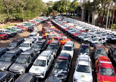Equipamentos e 522 viaturas: Investimento de R$ 176 milhões vai direto para municípios na maior entrega da segurança de MS