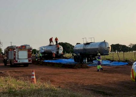 Trabalhador morre ao cair em tanque de piche durante obras na BR-163