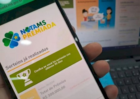 Três consumidores dividem R$ 100 mil na Nota MS Premiada