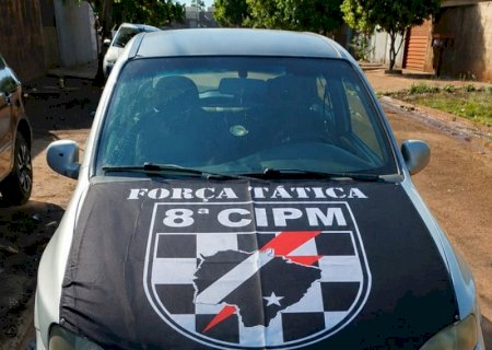 Carro ligado a execução é apreendido com armas, munições e R$ 24 mil em Sidrolândia