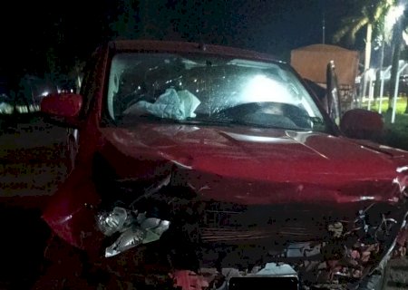 Colisão entre dois veículos deixa cinco feridos na MS-156, em Caarapó