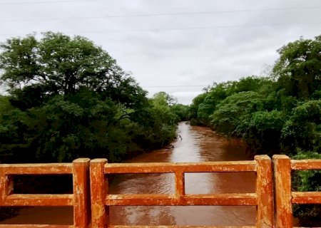 Defesa Civil vistoria nível do Rio Dourados em Itahum e orienta assentados do Amparo